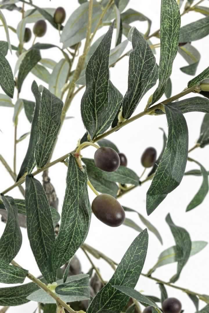 Pianta artificiale "Ulivo" con vaso in plastica, 492 foglie, 120 cm