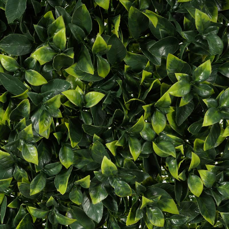 Siepe artificiale per parete sempreverde verticale "Gardenia" da intero ed esterno 50 x 50 cm