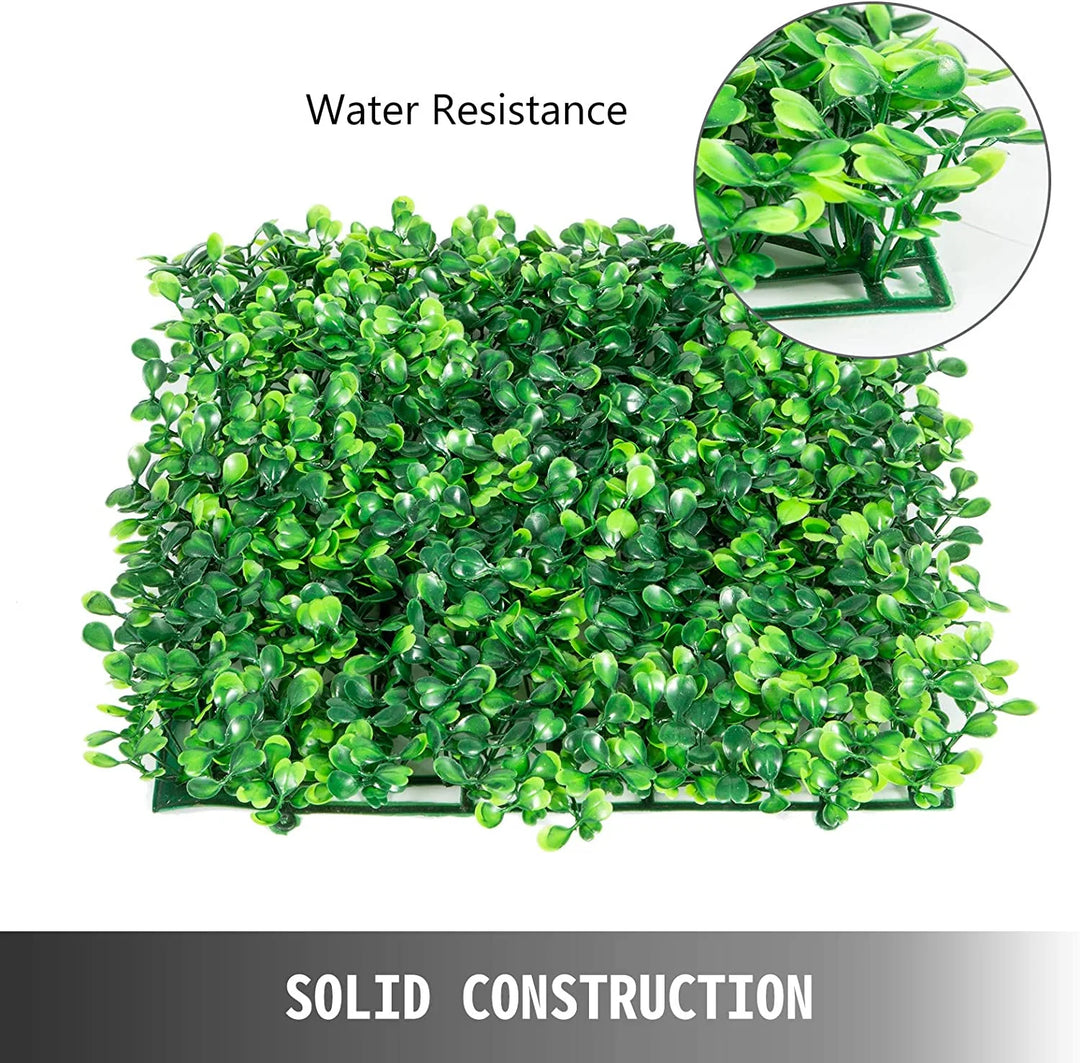 Siepe artificiale per parete sempreverde verticale "Buxus" da intero ed esterno 50 x 50 cm
