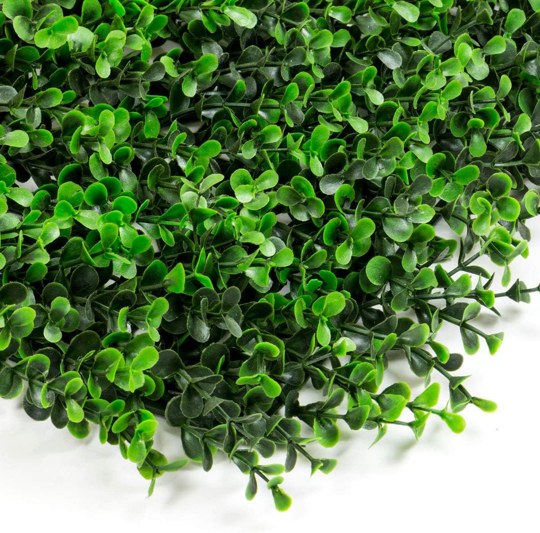 Siepe artificiale per parete sempreverde verticale "Bosso" da intero ed esterno 1 x 1 mt