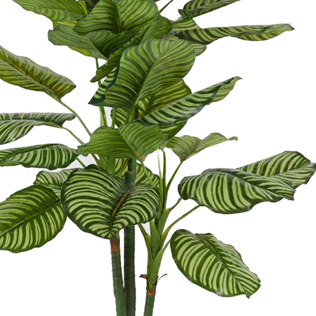 Pianta Artificiale da interno ed esterno "Calathea Bell" con vaso h 115 cm