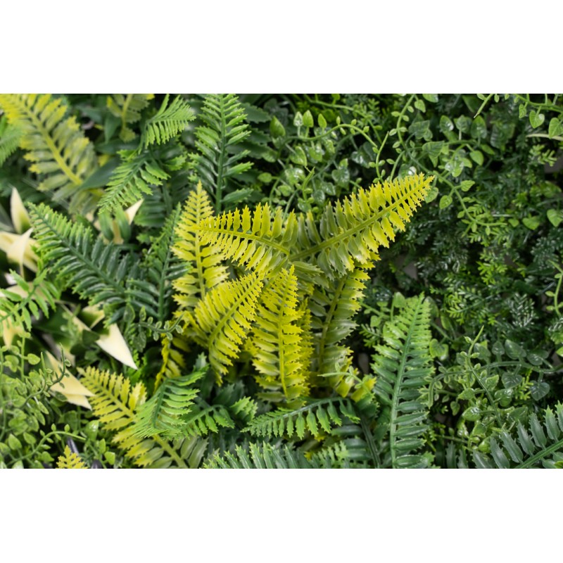 Siepe artificiale "Kenya" per esterno e giardino da 100 x 100 cm