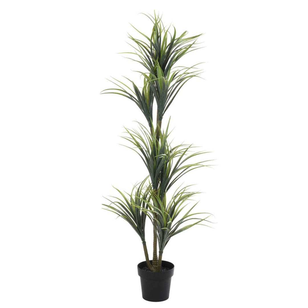 Vaso pianta artificiale Yucca decorativa verde da 150 cm per interno
