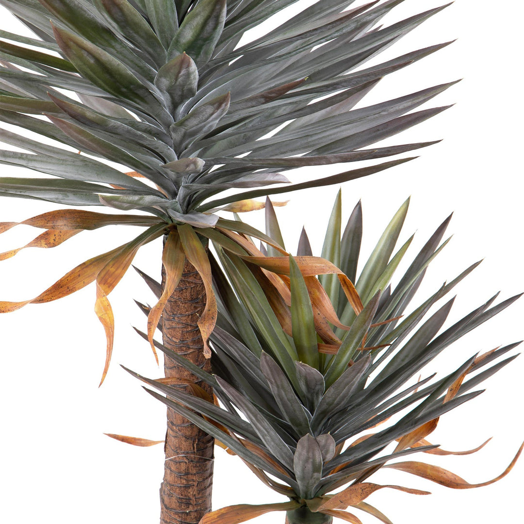 Pianta artificiale moderna con vaso Yucca in materiale sintetico da h 142 cm