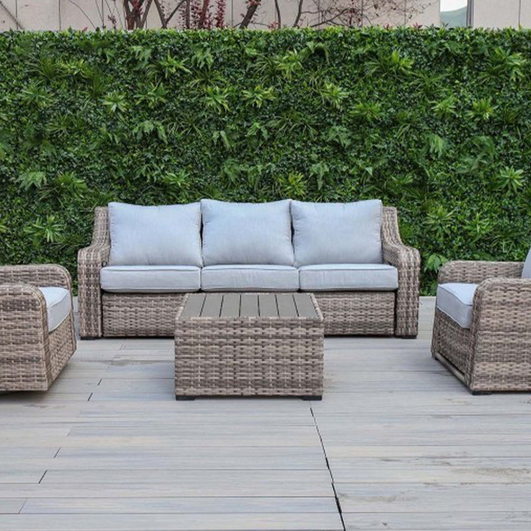 Siepe artificiale per parete sempreverde verticale "Giungla" da intero ed esterno 1 x 1 mt